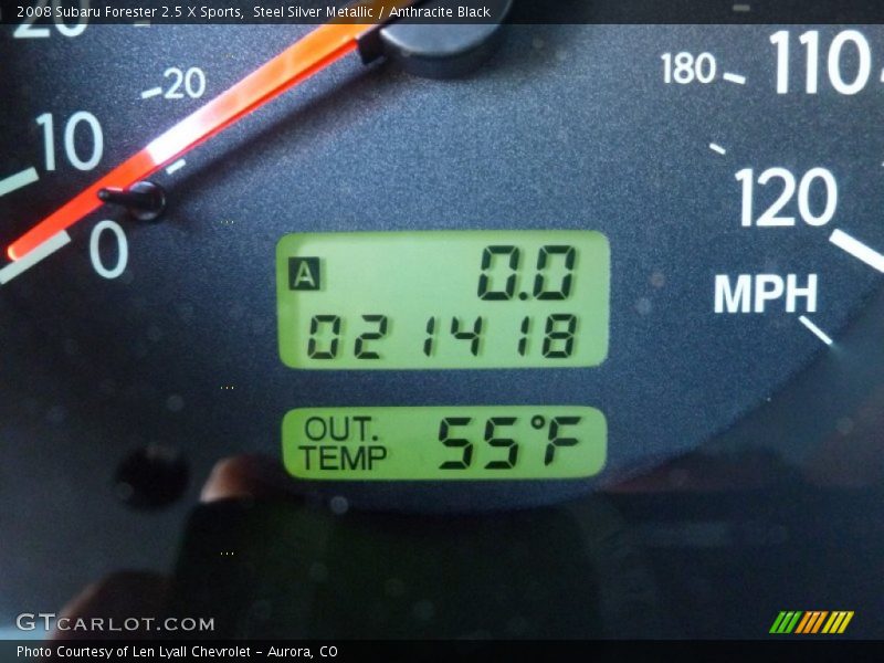 Steel Silver Metallic / Anthracite Black 2008 Subaru Forester 2.5 X Sports