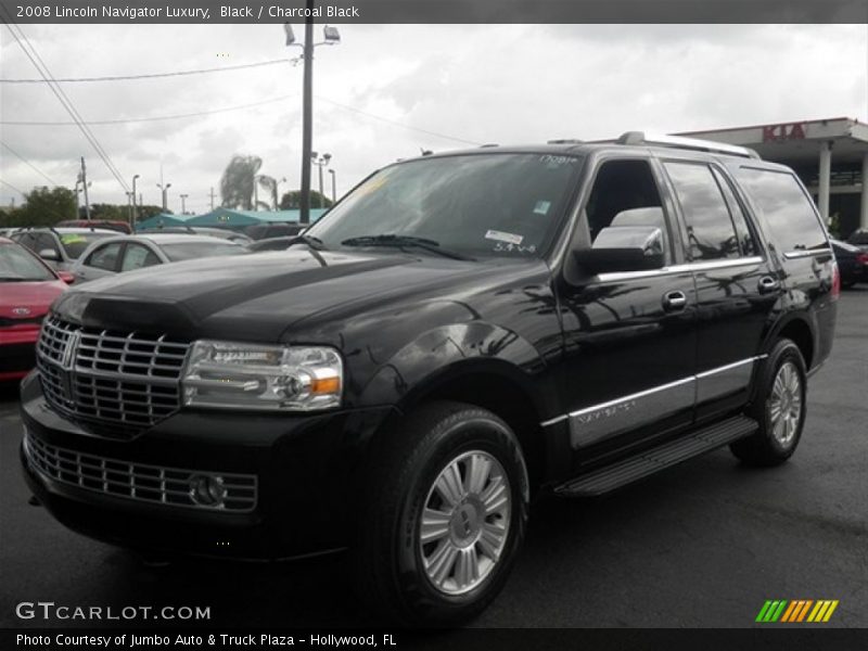 Black / Charcoal Black 2008 Lincoln Navigator Luxury