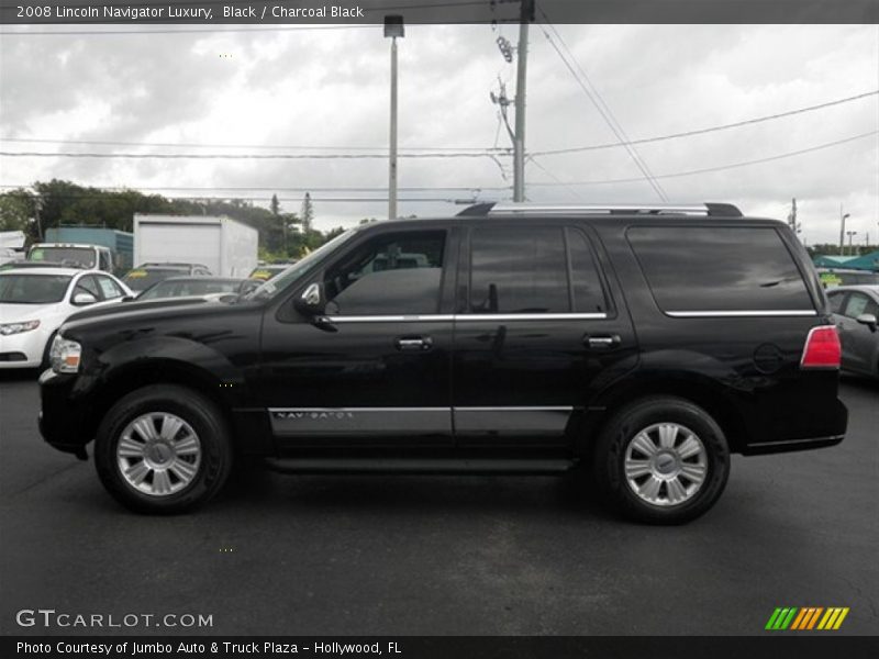 Black / Charcoal Black 2008 Lincoln Navigator Luxury