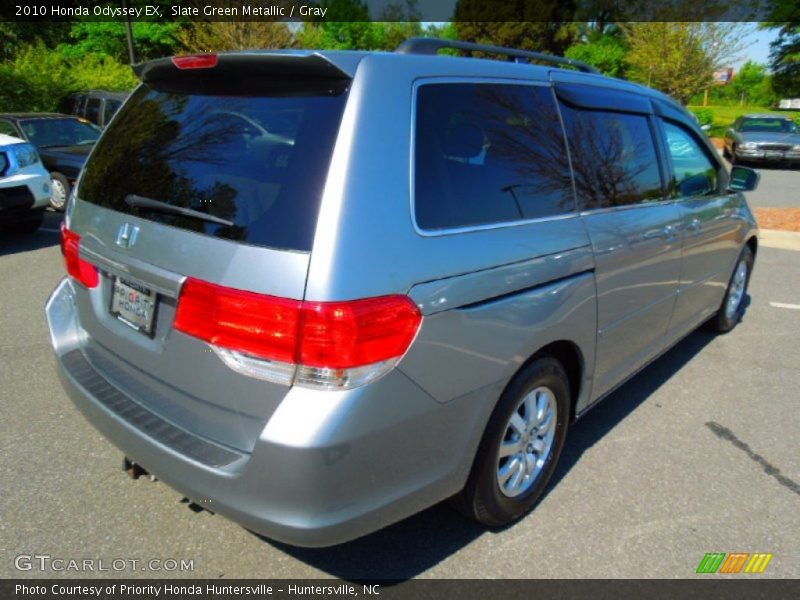 Slate Green Metallic / Gray 2010 Honda Odyssey EX