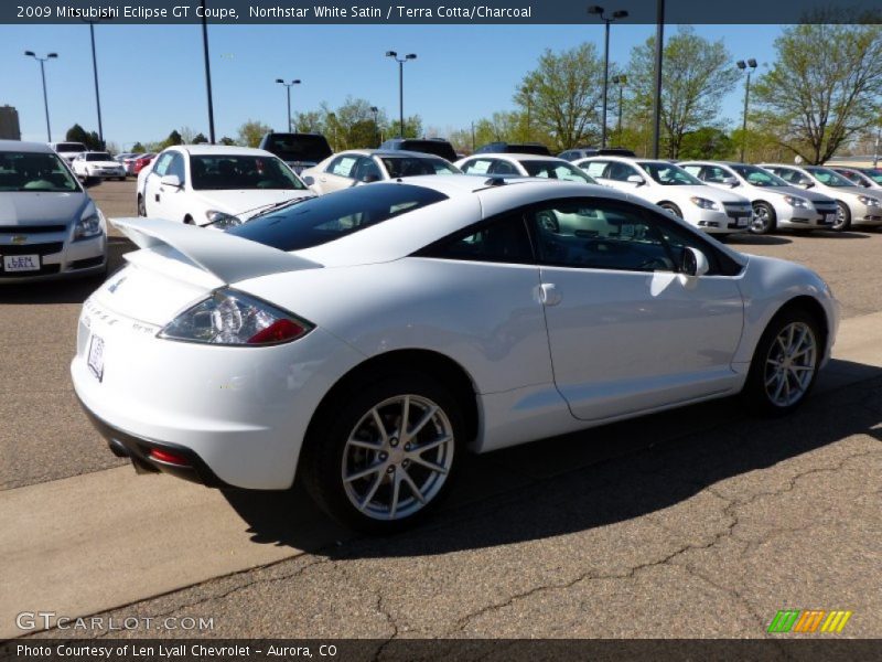 Northstar White Satin / Terra Cotta/Charcoal 2009 Mitsubishi Eclipse GT Coupe