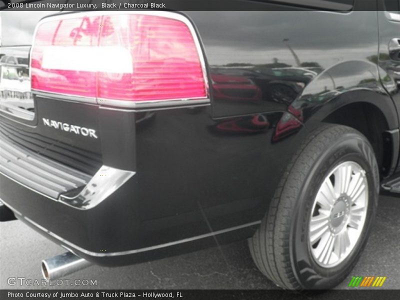 Black / Charcoal Black 2008 Lincoln Navigator Luxury