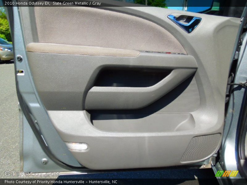 Slate Green Metallic / Gray 2010 Honda Odyssey EX