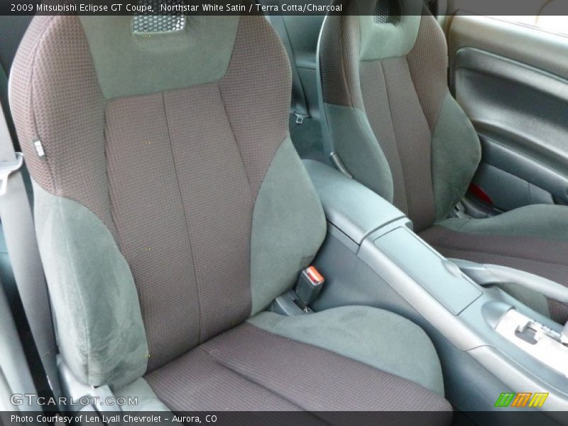 Northstar White Satin / Terra Cotta/Charcoal 2009 Mitsubishi Eclipse GT Coupe