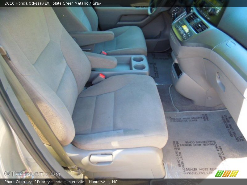Slate Green Metallic / Gray 2010 Honda Odyssey EX