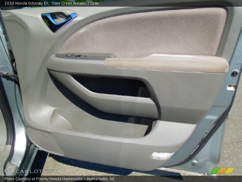 Slate Green Metallic / Gray 2010 Honda Odyssey EX
