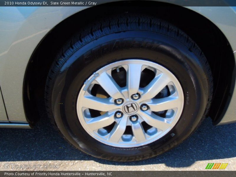 Slate Green Metallic / Gray 2010 Honda Odyssey EX