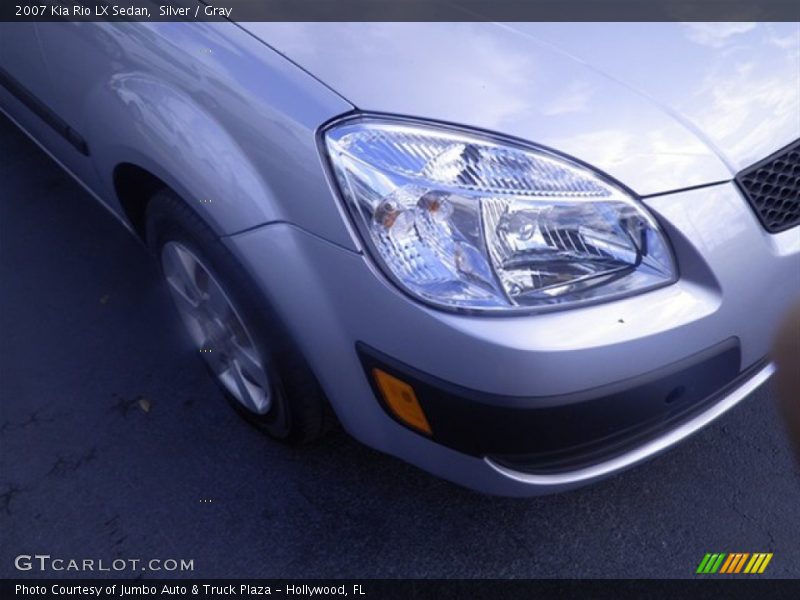 Silver / Gray 2007 Kia Rio LX Sedan