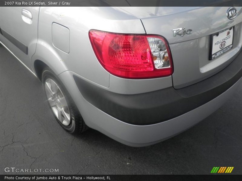 Silver / Gray 2007 Kia Rio LX Sedan