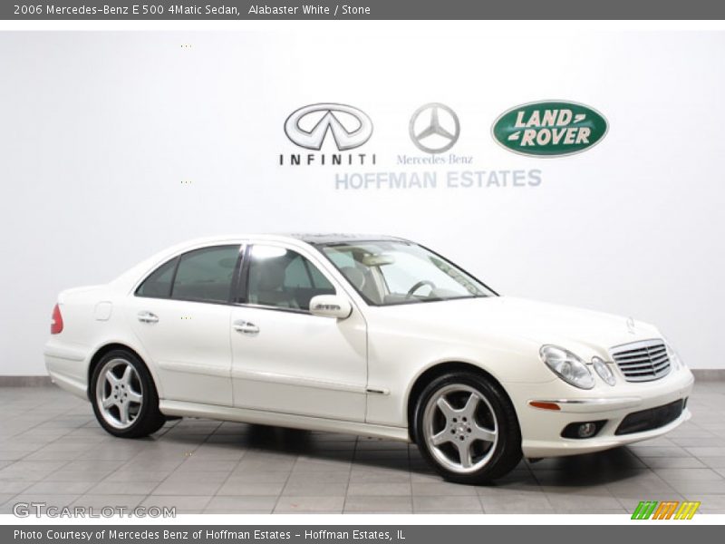 Alabaster White / Stone 2006 Mercedes-Benz E 500 4Matic Sedan