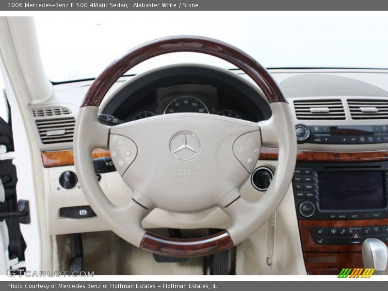 Alabaster White / Stone 2006 Mercedes-Benz E 500 4Matic Sedan