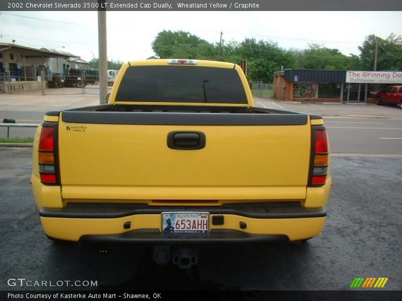 Wheatland Yellow / Graphite 2002 Chevrolet Silverado 3500 LT Extended Cab Dually