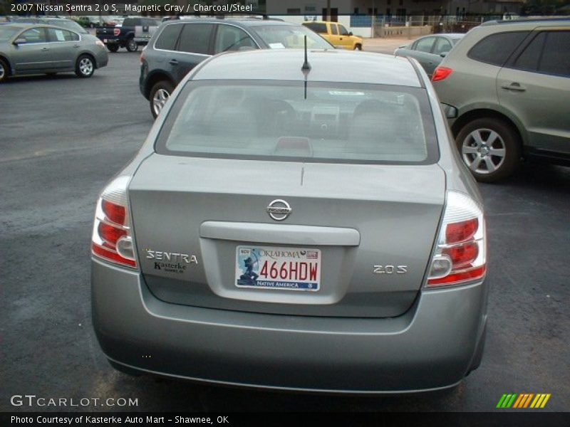 Magnetic Gray / Charcoal/Steel 2007 Nissan Sentra 2.0 S
