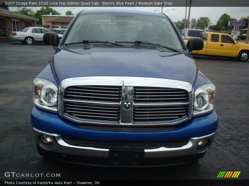 Electric Blue Pearl / Medium Slate Gray 2007 Dodge Ram 1500 Lone Star Edition Quad Cab