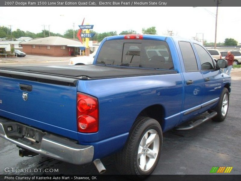 Electric Blue Pearl / Medium Slate Gray 2007 Dodge Ram 1500 Lone Star Edition Quad Cab