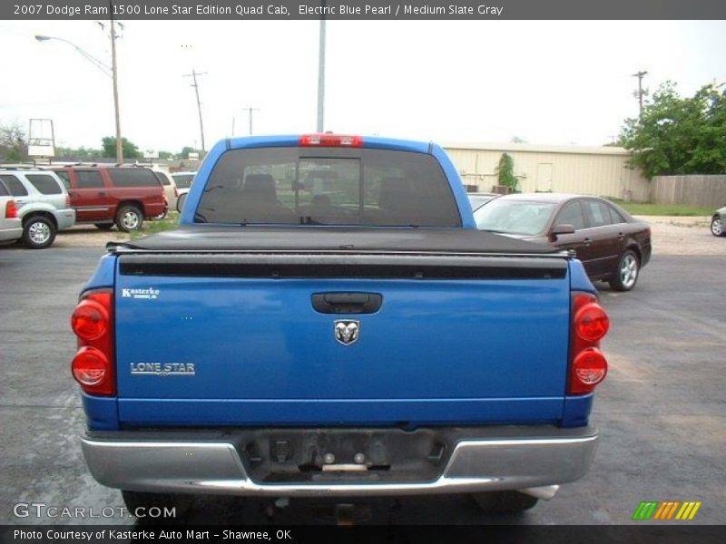Electric Blue Pearl / Medium Slate Gray 2007 Dodge Ram 1500 Lone Star Edition Quad Cab