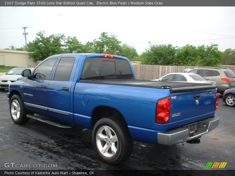 Electric Blue Pearl / Medium Slate Gray 2007 Dodge Ram 1500 Lone Star Edition Quad Cab