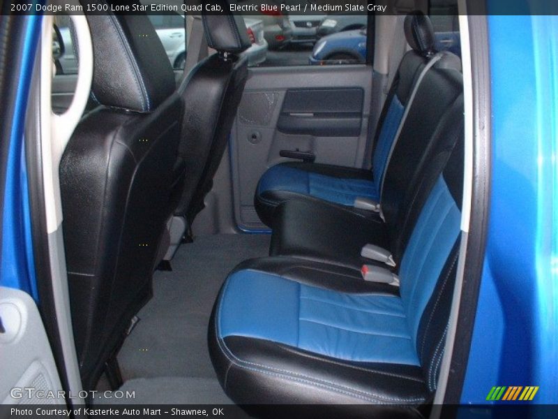 Electric Blue Pearl / Medium Slate Gray 2007 Dodge Ram 1500 Lone Star Edition Quad Cab