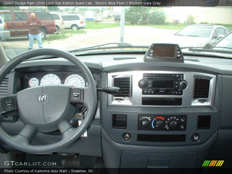 Electric Blue Pearl / Medium Slate Gray 2007 Dodge Ram 1500 Lone Star Edition Quad Cab