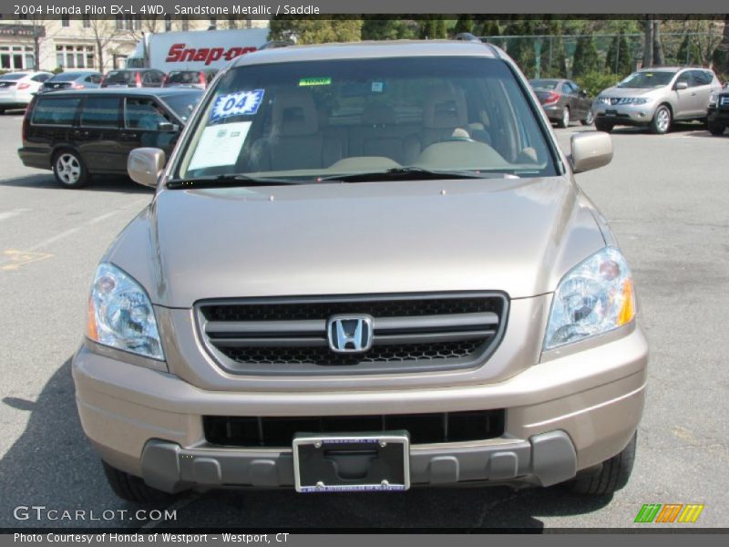 Sandstone Metallic / Saddle 2004 Honda Pilot EX-L 4WD