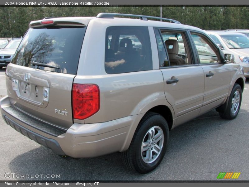 Sandstone Metallic / Saddle 2004 Honda Pilot EX-L 4WD