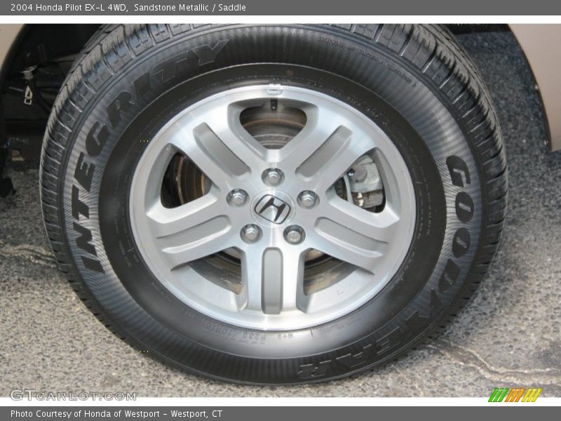 Sandstone Metallic / Saddle 2004 Honda Pilot EX-L 4WD
