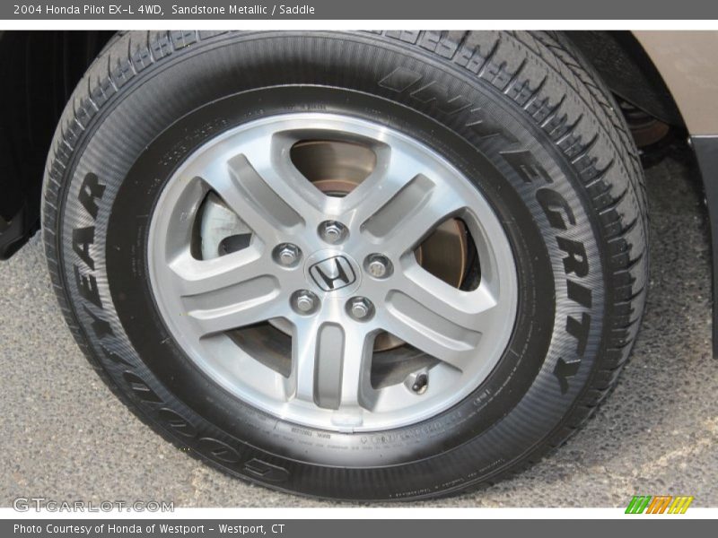 Sandstone Metallic / Saddle 2004 Honda Pilot EX-L 4WD