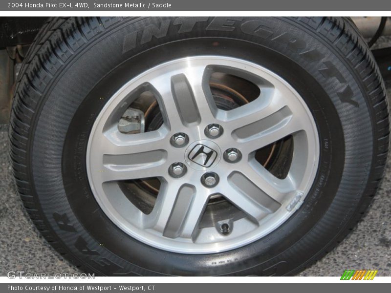 Sandstone Metallic / Saddle 2004 Honda Pilot EX-L 4WD