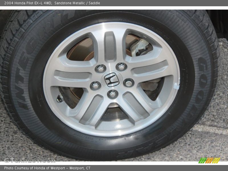 Sandstone Metallic / Saddle 2004 Honda Pilot EX-L 4WD