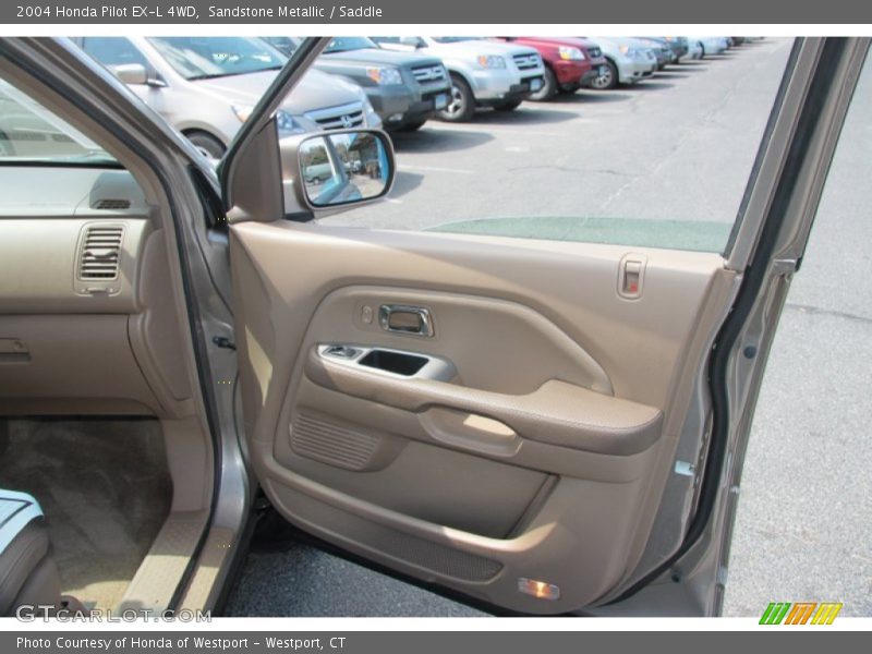 Sandstone Metallic / Saddle 2004 Honda Pilot EX-L 4WD