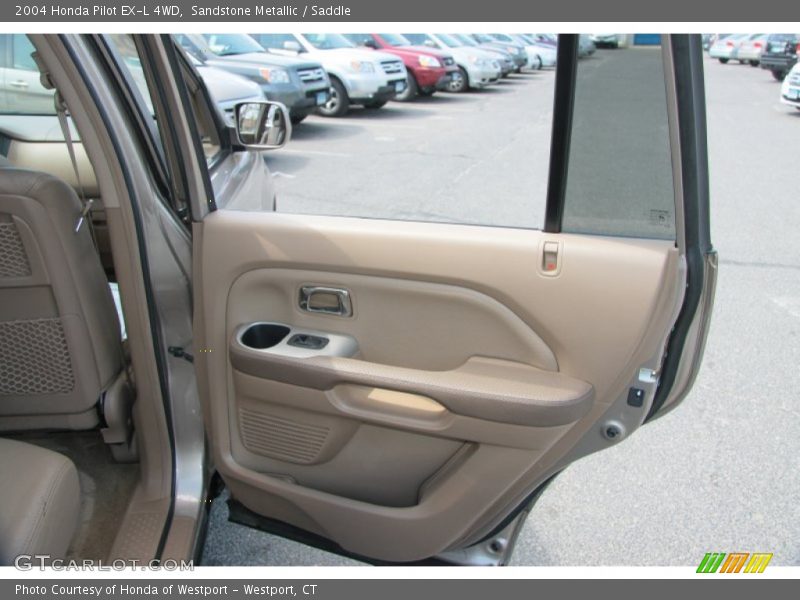 Sandstone Metallic / Saddle 2004 Honda Pilot EX-L 4WD