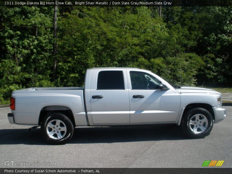 Bright Silver Metallic / Dark Slate Gray/Medium Slate Gray 2011 Dodge Dakota Big Horn Crew Cab