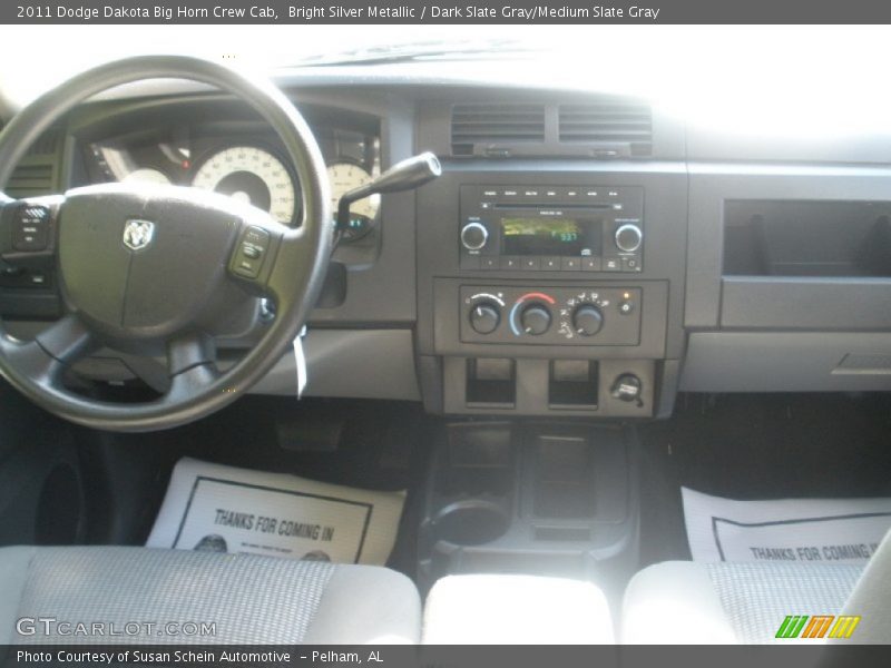 Bright Silver Metallic / Dark Slate Gray/Medium Slate Gray 2011 Dodge Dakota Big Horn Crew Cab