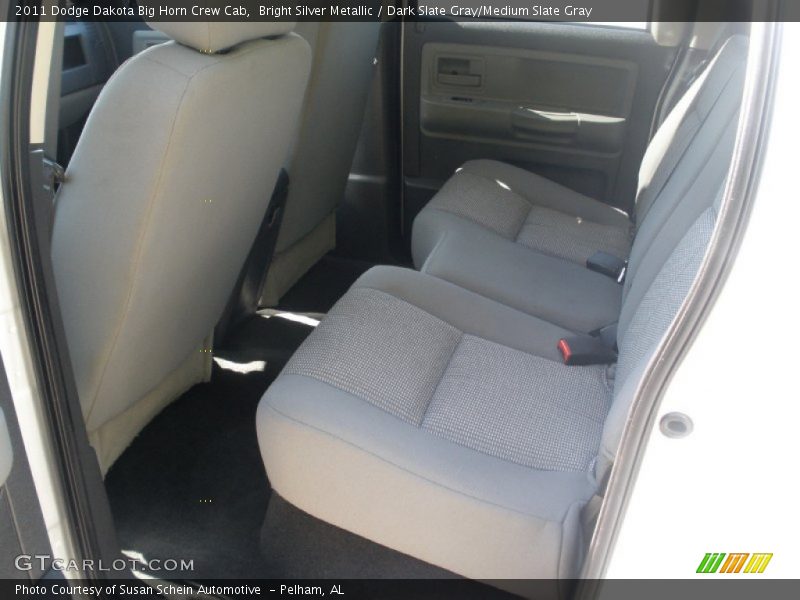 Bright Silver Metallic / Dark Slate Gray/Medium Slate Gray 2011 Dodge Dakota Big Horn Crew Cab