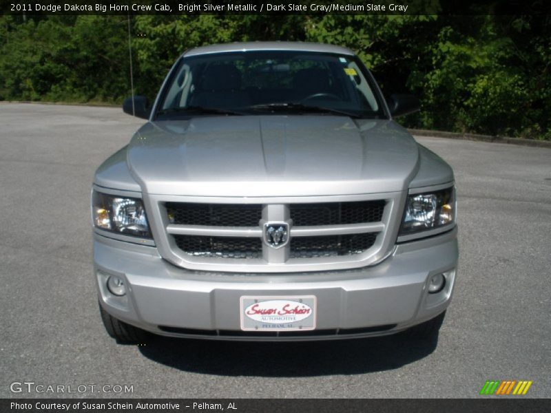 Bright Silver Metallic / Dark Slate Gray/Medium Slate Gray 2011 Dodge Dakota Big Horn Crew Cab