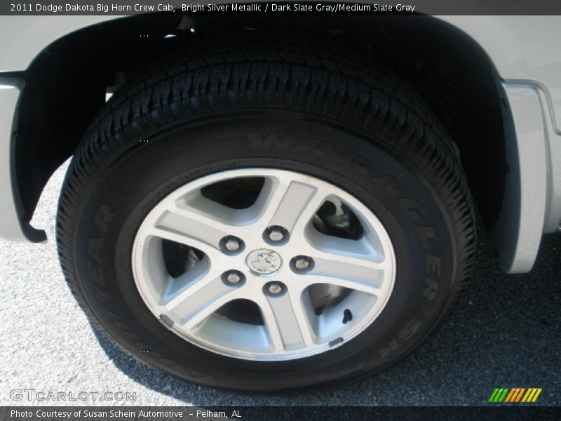 Bright Silver Metallic / Dark Slate Gray/Medium Slate Gray 2011 Dodge Dakota Big Horn Crew Cab