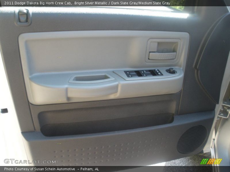 Bright Silver Metallic / Dark Slate Gray/Medium Slate Gray 2011 Dodge Dakota Big Horn Crew Cab