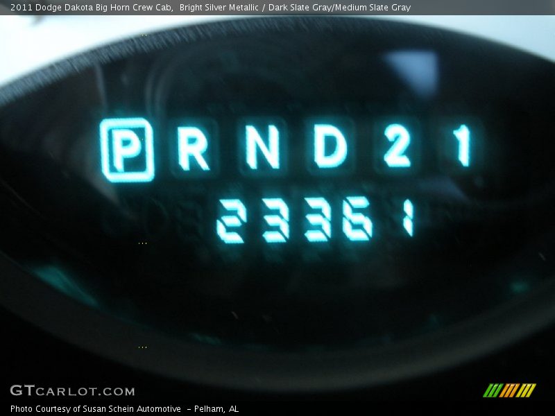 Bright Silver Metallic / Dark Slate Gray/Medium Slate Gray 2011 Dodge Dakota Big Horn Crew Cab