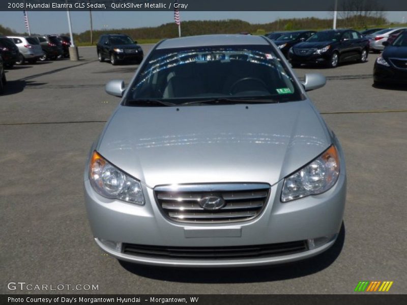 QuickSilver Metallic / Gray 2008 Hyundai Elantra GLS Sedan