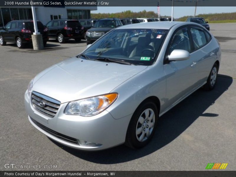 QuickSilver Metallic / Gray 2008 Hyundai Elantra GLS Sedan