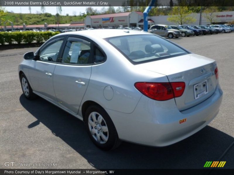 QuickSilver Metallic / Gray 2008 Hyundai Elantra GLS Sedan