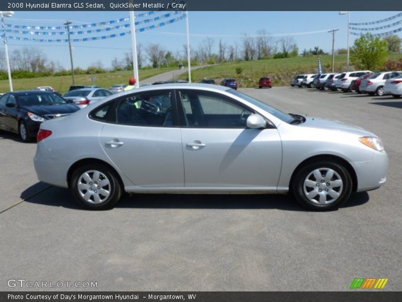 QuickSilver Metallic / Gray 2008 Hyundai Elantra GLS Sedan