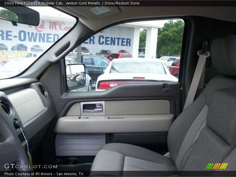 Amber Gold Metallic / Stone/Medium Stone 2009 Ford F150 STX Regular Cab