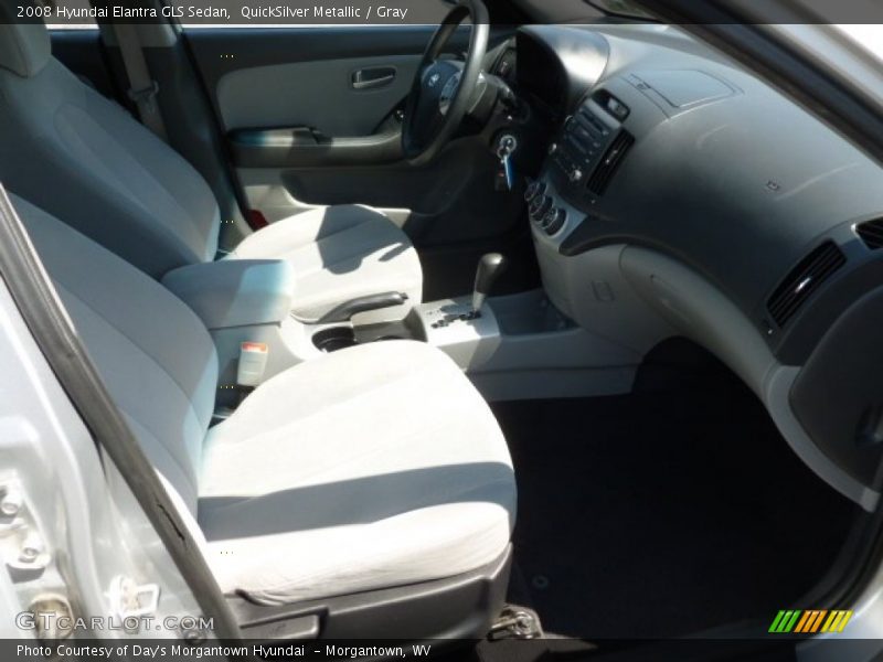 QuickSilver Metallic / Gray 2008 Hyundai Elantra GLS Sedan