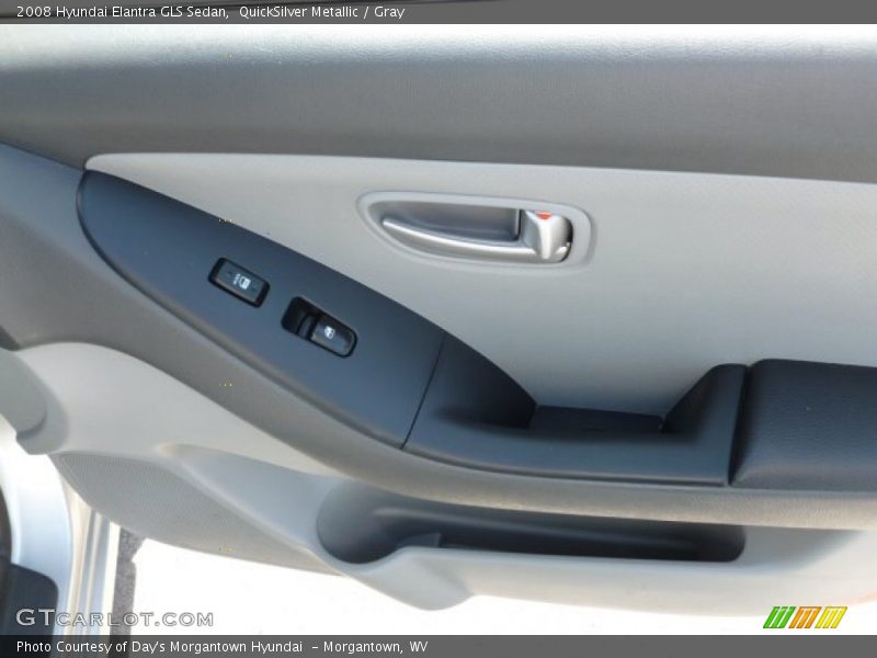 QuickSilver Metallic / Gray 2008 Hyundai Elantra GLS Sedan