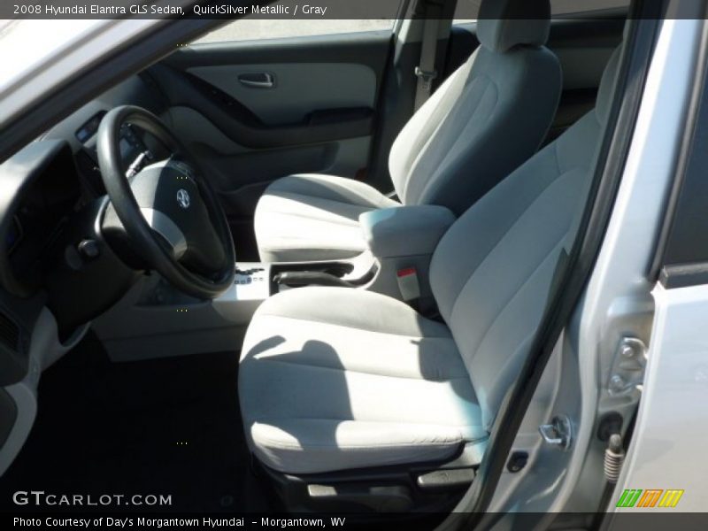 QuickSilver Metallic / Gray 2008 Hyundai Elantra GLS Sedan