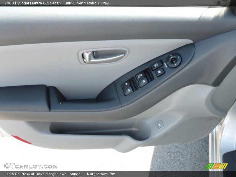 QuickSilver Metallic / Gray 2008 Hyundai Elantra GLS Sedan