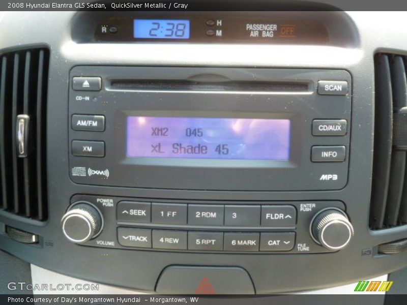 QuickSilver Metallic / Gray 2008 Hyundai Elantra GLS Sedan