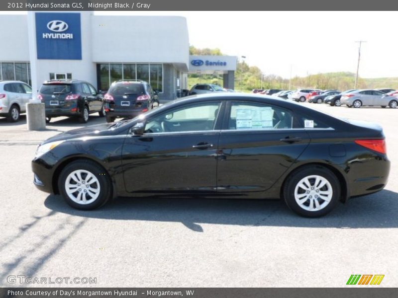 Midnight Black / Gray 2012 Hyundai Sonata GLS