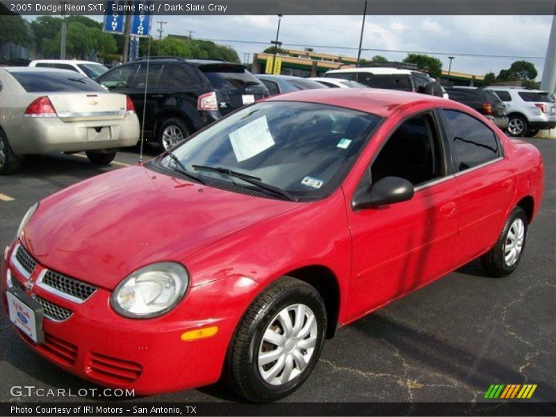 Flame Red / Dark Slate Gray 2005 Dodge Neon SXT